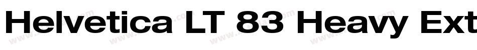 Helvetica LT 83 Heavy Extended字体转换